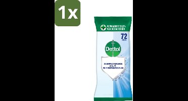 Dettol - Reinigingsdoekjes Cleanser - Krachtige Hygiëne - Zonder Bleek - 72 Doekjes - 1 stuk