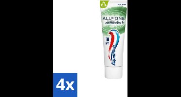 4 x Aquafresh - Tandpasta - All In One Protection - Antibacterial Action - 75ml - Tandpasta - Antibacteriële Tandpasta - Mondverzorging - Tandplak - Slechte Adem