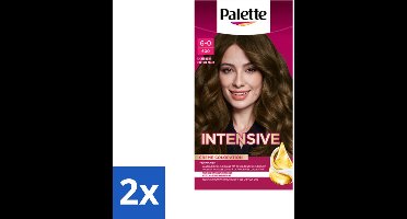 2 x Palette - Haarverf - Poly – 600 Lichtbruin – 115 ml - Tandpasta - Tandplak - Fluoridetandpasta - Mondhygiëne - Tandvlees