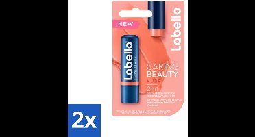 Labello – CLippenbalsem – aring Beauty Nude – 6 ml - Voordeelverpakking - 2 stuks