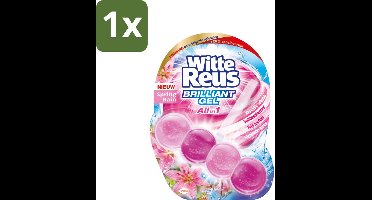 1 x Witte Reus - Toiletblok Brilliant Gel - Spring Rain - 1 Toiletblok - Toiletblok Gel - Reinigingsgel - Toilet Hygiëne - Frisse Geur Toilet - Gel Spoelbeurt
