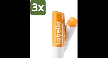 3 x Labello – Lippenbalsem -- Mango Shine – 4,8 g - Lippenbalsem - Mango Shine - Hydratatie - Fruitige Geur - Glans