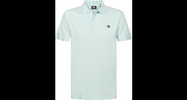 Petrol Industries Polo Shirt Heren - Effen Design - Ronde Hals met Knoopsluiting Kraag - Korte Mouw - Katoen - Herenkleding - Groen - Maat M