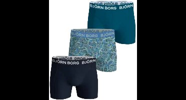 Bjorn Borg boxershorts 3-Pack jongens onderbroeken - Cotton Stretch - Katoenen jongens onderbroeken - 128 - Blauw