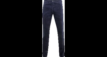 Suitable Chino broek Plato Corduroy Donkerblauw (navy) - Maat 52 - Heren - Ribstructuur - Volwassen mannen - Mannen broeken