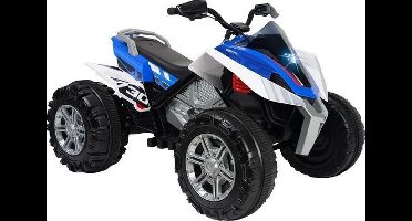 Injusa Rage Elektrische Kinderquad 12v Blauw/wit
