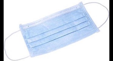 Mondkapje Budget 3-Laags blauw 50 stuks in een doos