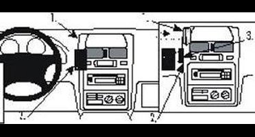 Brodit ProClip houder geschikt voor Toyota SportsVan / Picnic 1997-2001 Center mount