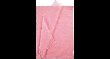 Tissuepapier, vel 50x70 cm, 17 gr, roze, 10 vel/ 1 doos