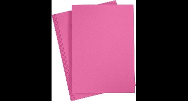 Gekleurd Karton A4,210x297 mm, 180 gr, roze, 20 vel | Knutselkarton