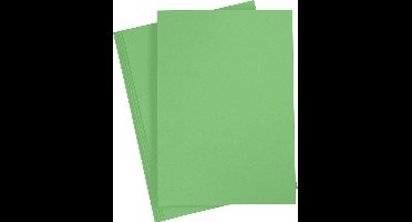 Gekleurd Karton A4,210x297 mm, 180 gr, gras groen, 20 vel | Knutselkarton