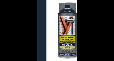 Motip industrial acryllak hoogglans RAL 5011 staalblauw - 400 ml