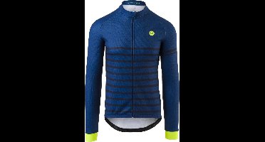 AGU Melange Fietsshirt Lange Mouwen Essential Heren - Blauw - XXXL