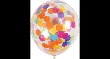 Creotime Ballonnen Voor Helium Met Confetti 4 Stuks