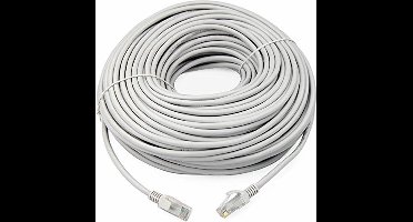 LuxeBass internetkabel - 25 meter - wit- CAT5e UTP RJ45