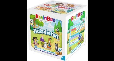 Asmodee educatief kaartspel BrainBox Huisdieren voor kinderen.