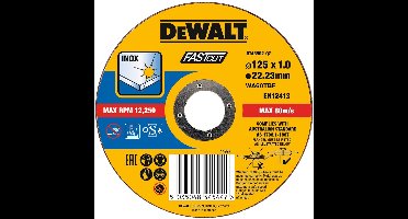 DeWALT DT43902 Doorslijpschijven 125x22.2x1mm. RVS/INOX VE=1