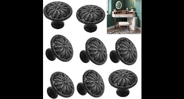 Cabinet Door Handle 8 Pieces Vintage Cabinet Knobs - Furniture Knobs 30mm with Screws