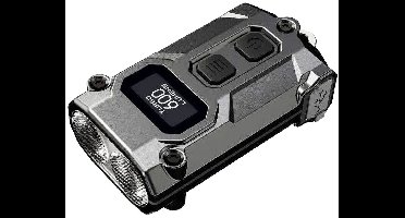 Nitecore TINI3 Sleutelhangerlamp - Oplaadbaar - Display - 600 Lumen - Silver