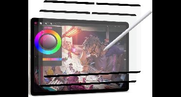 2 stuks papieren magneetfolie voor tablets 11 inch, matte displayfolie, herbruikbaar, bescherming tegen krassen - zwart.