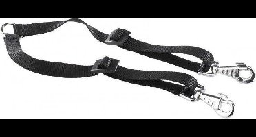 Ferplast Splitriem Twin 33-50 X 2 Cm Nylon Zwart
