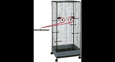 Deurklemmen Voltrega Volière Antraciet