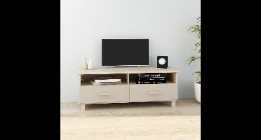 Tv Meubel – Tv Kast – Tv Dressoir – Tv Bank – Tv Cabinet – Modern Honey Brown – Massief Grenenhout – 104x40x40 cm – Minimalistisch Design