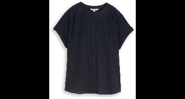 Tom Tailor - Losvallende blouse - Maat 44 - sky captain blue