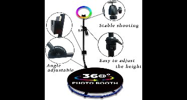 Zolara 360° Rotating PhotoBooth - Photobooth - Professionele Event Fotobooth - Spectaculaire 360° Video’s en Foto’s