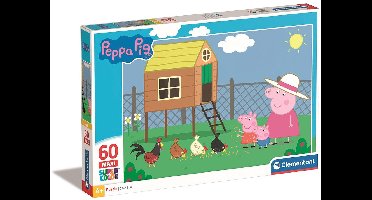 Clementoni - Peppa Pig Legpuzzel - Kinderpuzzel – Puzzel met 60 Stukjes - Vanaf 4 jaar
