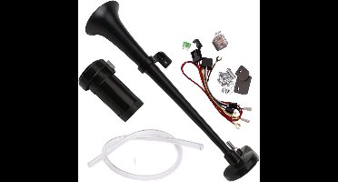 Core® Luchthoorn - Luchthoorn 12 Volt - Toeter - Luchthoorn Met Compressor - Zwart - ‎45cm x 11cm x 10cm
