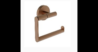Sanifun Simon Toiletrolhouder geborsteld brons koper PVD – Messing Wandmontage Zonder Klep