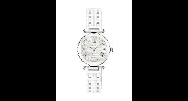 Gc Gc Primechic Quartz Analoog Horloge Wit Case: 100% Stainless Steel | Armband: 100% Ceramic 32 mm Y66004L1MF, Y65005L7MF