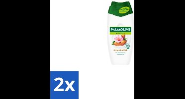 2 x Palmolive – Douchecrème – Naturals Almond & Milk – 500 ml - Douchecrème - Huid Verzorgen - Natuurlijke Reiniging - Zachte Huid - Hydraterende Douchecrème