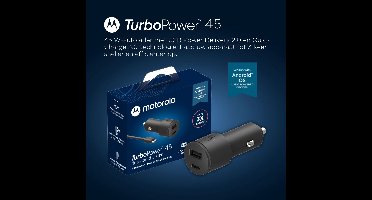 Motorola SJV102-EU oplader voor mobiele apparatuur Universeel Zwart Sigarettenaansteker Snel opladen Auto