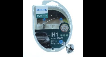 Philips Halogeenlampen H1 55W 12V P14.5S Voor Dimlicht (2 Stuks)