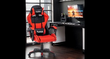 Ergonomic Gaming Chair Computer Swivel Chair with Headrest and Lumbar Support, Tilt and Lock Function, Height Adjustable, Swivel, High Back, Racing Chair