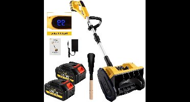 Draadloze Elektrische Sneeuwschep – Sneeuwruimer – Sneeuwverwijderaar – Accu Sneeuwschep – Telescopische Sneeuwschop – 2 x 4000mAh Batterijen – Inklapbaar En Lichtgewicht