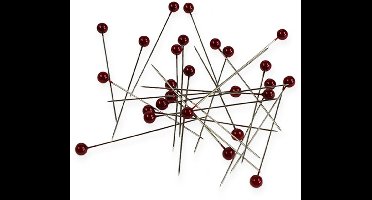 Parelspelden rood 65 mm - set van 100 stuks