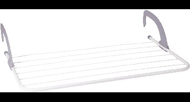 Storage Solutions Radiator droogrek - wit/zwart - metaal - 69 x 38 x 15 cm - handdoekrek - wasrek - 5 meter waslijn