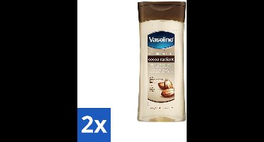 2 x Vaseline - Cocoa Radiant - Oil Gel - Intens Voedend - 200 ml - Huidverzorging - Vochtigheid - Stralende Huid - Droge Huid - Cacaoboter
