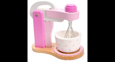 Mentari houten speelgoed mixer - speelkeuken accessoire - kleurrijk.