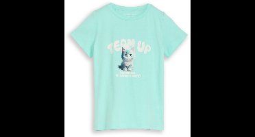 Tom Tailor - T-shirt met fotoprint - Maat 116/122 - Light Mint