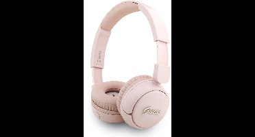 Guess Script Metal Logo Headphone - Geschikt voor Bluetooth Smartphones - Roze