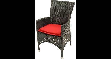 Sunburst - Boston zitkussen - Rood