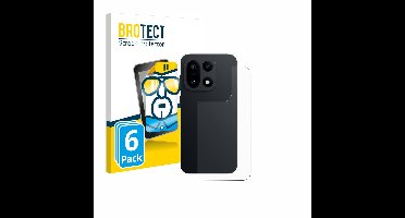 BROTECT - Screenprotector voor OnePlus 15 (Achterkant) - Folie Beschermfolie transparant 6 Stuks