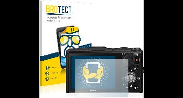 BROTECT - Screenprotector voor Nikon Coolpix S9700 - Folie Beschermfolie transparant 2 Stuks