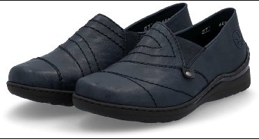 Rieker Dames Loafer Comfort Extra Breed 48961-14 Blauw
