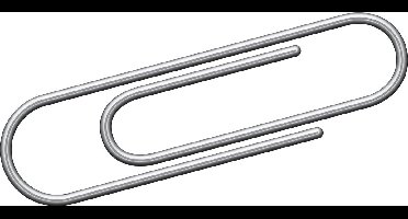 Kangaro paperclips - 30 mm - rond - 1000 stuks - verzinkt - K-10030-1000