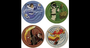 FaNaTtik Avatar The Last Airbender Coaster 4-Pack Glasses & Coasters